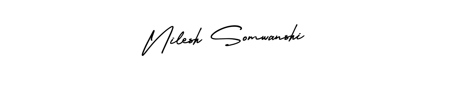 Best and Professional Signature Style for Nilesh Somwanshi. AmerikaSignatureDemo-Regular Best Signature Style Collection. Nilesh Somwanshi signature style 3 images and pictures png