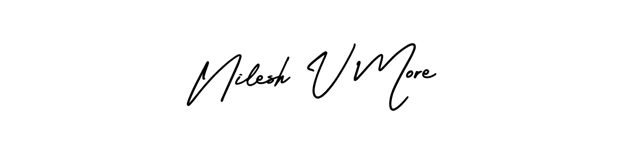 Once you've used our free online signature maker to create your best signature AmerikaSignatureDemo-Regular style, it's time to enjoy all of the benefits that Nilesh V More name signing documents. Nilesh V More signature style 3 images and pictures png