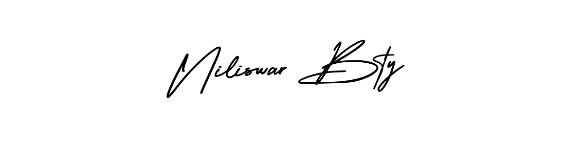 Also we have Niliswar Bty name is the best signature style. Create professional handwritten signature collection using AmerikaSignatureDemo-Regular autograph style. Niliswar Bty signature style 3 images and pictures png