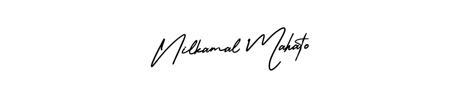 Also You can easily find your signature by using the search form. We will create Nilkamal Mahato name handwritten signature images for you free of cost using AmerikaSignatureDemo-Regular sign style. Nilkamal Mahato signature style 3 images and pictures png