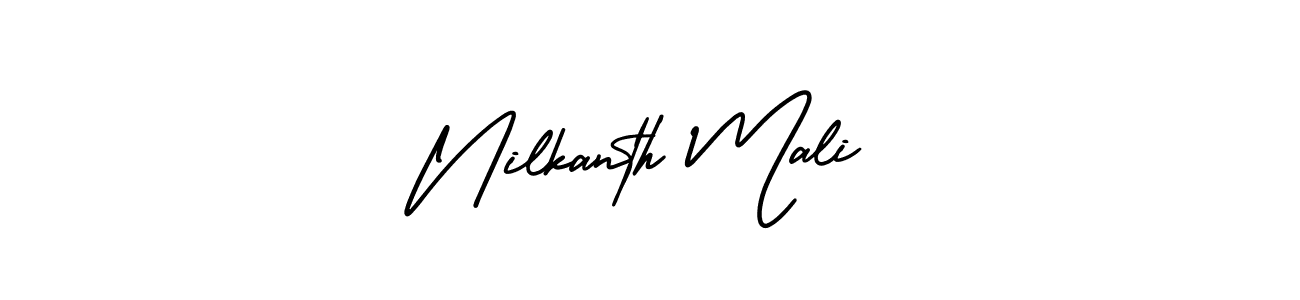 Similarly AmerikaSignatureDemo-Regular is the best handwritten signature design. Signature creator online .You can use it as an online autograph creator for name Nilkanth Mali. Nilkanth Mali signature style 3 images and pictures png