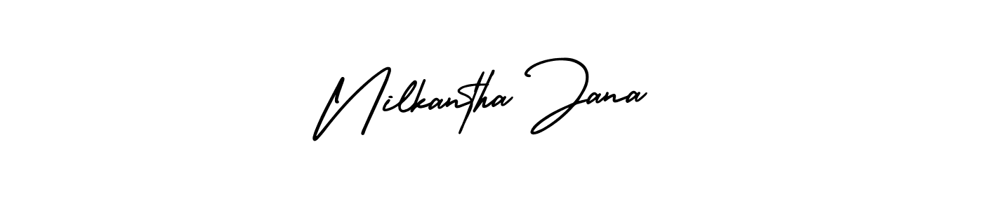 Make a short Nilkantha Jana signature style. Manage your documents anywhere anytime using AmerikaSignatureDemo-Regular. Create and add eSignatures, submit forms, share and send files easily. Nilkantha Jana signature style 3 images and pictures png