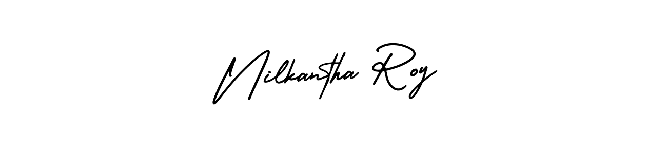 Also You can easily find your signature by using the search form. We will create Nilkantha Roy name handwritten signature images for you free of cost using AmerikaSignatureDemo-Regular sign style. Nilkantha Roy signature style 3 images and pictures png