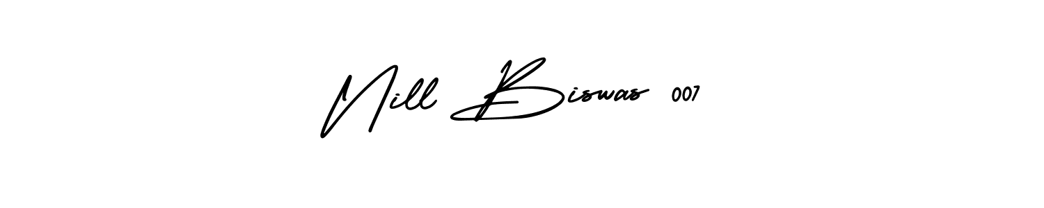 Make a beautiful signature design for name Nill Biswas 007. With this signature (AmerikaSignatureDemo-Regular) style, you can create a handwritten signature for free. Nill Biswas 007 signature style 3 images and pictures png