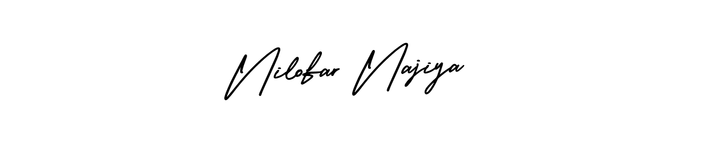 Make a beautiful signature design for name Nilofar Najiya. Use this online signature maker to create a handwritten signature for free. Nilofar Najiya signature style 3 images and pictures png