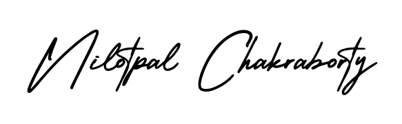 A stylish, flowing autograph style designed for name Nilotpal Chakraborty using AmerikaSignatureDemo-Regular typography. Perfect for digital creative projects. Nilotpal Chakraborty signature style 3 images and pictures png