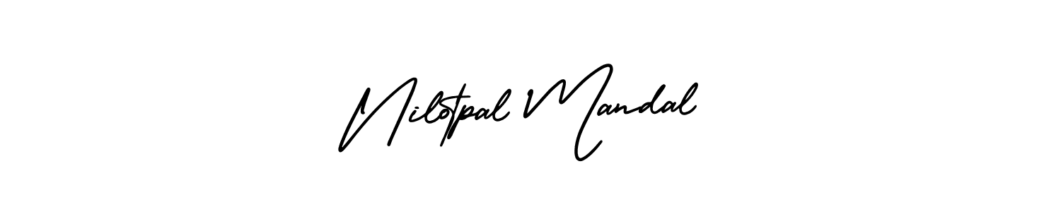 How to make Nilotpal Mandal signature? AmerikaSignatureDemo-Regular is a professional autograph style. Create handwritten signature for Nilotpal Mandal name. Nilotpal Mandal signature style 3 images and pictures png