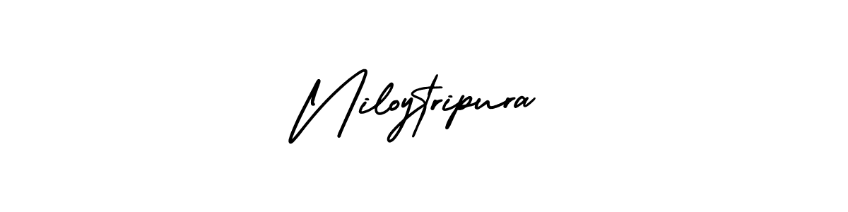 How to make Niloytripura signature? AmerikaSignatureDemo-Regular is a professional autograph style. Create handwritten signature for Niloytripura name. Niloytripura signature style 3 images and pictures png
