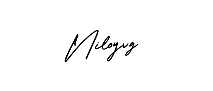 Niloyvg stylish signature style. Best Handwritten Sign (AmerikaSignatureDemo-Regular) for my name. Handwritten Signature Collection Ideas for my name Niloyvg. Niloyvg signature style 3 images and pictures png