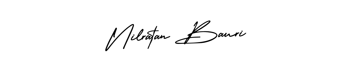 The best way (AmerikaSignatureDemo-Regular) to make a short signature is to pick only two or three words in your name. The name Nilratan Bauri include a total of six letters. For converting this name. Nilratan Bauri signature style 3 images and pictures png