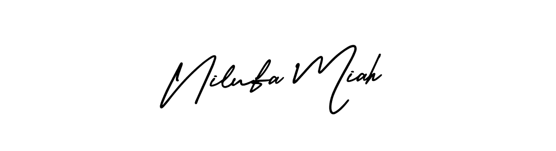Make a beautiful signature design for name Nilufa Miah. Use this online signature maker to create a handwritten signature for free. Nilufa Miah signature style 3 images and pictures png