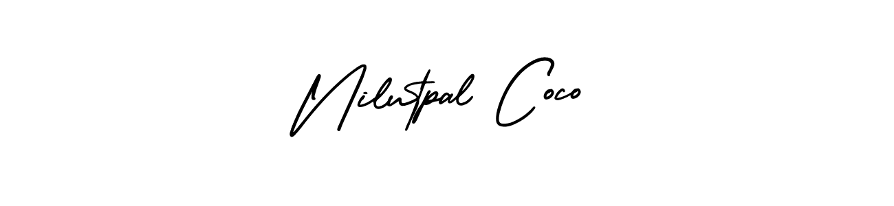 You can use this online signature creator to create a handwritten signature for the name Nilutpal Coco. This is the best online autograph maker. Nilutpal Coco signature style 3 images and pictures png
