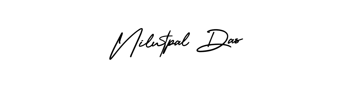 The best way (AmerikaSignatureDemo-Regular) to make a short signature is to pick only two or three words in your name. The name Nilutpal Das include a total of six letters. For converting this name. Nilutpal Das signature style 3 images and pictures png