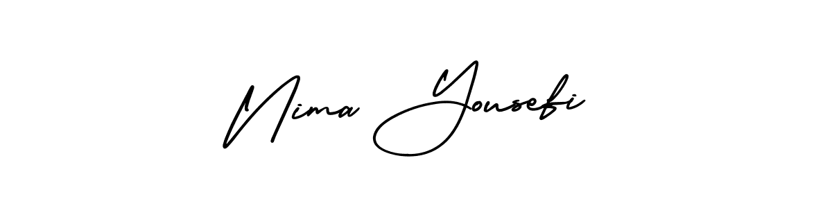 Similarly AmerikaSignatureDemo-Regular is the best handwritten signature design. Signature creator online .You can use it as an online autograph creator for name Nima Yousefi. Nima Yousefi signature style 3 images and pictures png