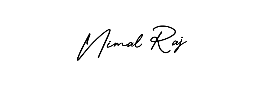 Best and Professional Signature Style for Nimal Raj. AmerikaSignatureDemo-Regular Best Signature Style Collection. Nimal Raj signature style 3 images and pictures png