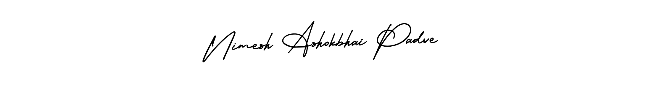 Make a beautiful signature design for name Nimesh Ashokbhai Padve. Use this online signature maker to create a handwritten signature for free. Nimesh Ashokbhai Padve signature style 3 images and pictures png