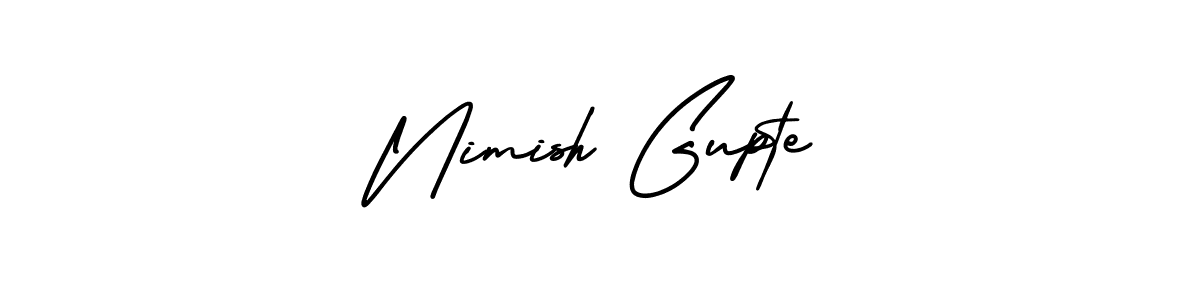 It looks lik you need a new signature style for name Nimish Gupte. Design unique handwritten (AmerikaSignatureDemo-Regular) signature with our free signature maker in just a few clicks. Nimish Gupte signature style 3 images and pictures png