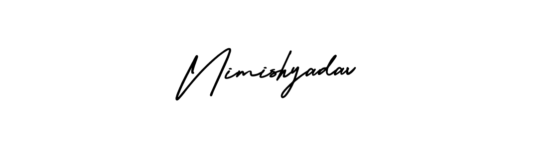 Also we have Nimishyadav name is the best signature style. Create professional handwritten signature collection using AmerikaSignatureDemo-Regular autograph style. Nimishyadav signature style 3 images and pictures png