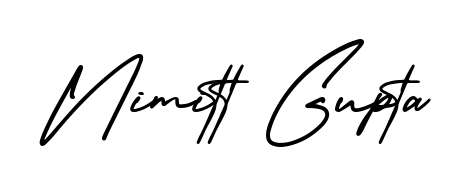 Design your own signature with our free online signature maker. With this signature software, you can create a handwritten (AmerikaSignatureDemo-Regular) signature for name Nimitt Gupta. Nimitt Gupta signature style 3 images and pictures png