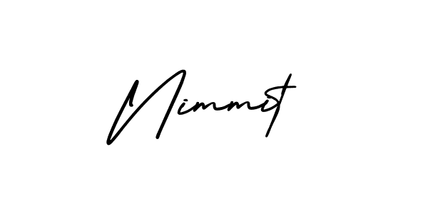 This is the best signature style for the Nimmit name. Also you like these signature font (AmerikaSignatureDemo-Regular). Mix name signature. Nimmit signature style 3 images and pictures png