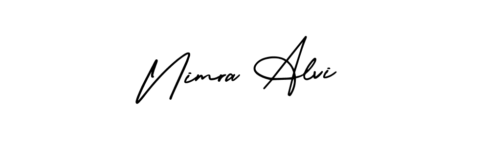 Check out images of Autograph of Nimra Alvi name. Actor Nimra Alvi Signature Style. AmerikaSignatureDemo-Regular is a professional sign style online. Nimra Alvi signature style 3 images and pictures png