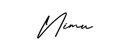 Similarly AmerikaSignatureDemo-Regular is the best handwritten signature design. Signature creator online. You can use it as an online autograph creator for name Nimu. Nimu signature style 3 images and pictures png