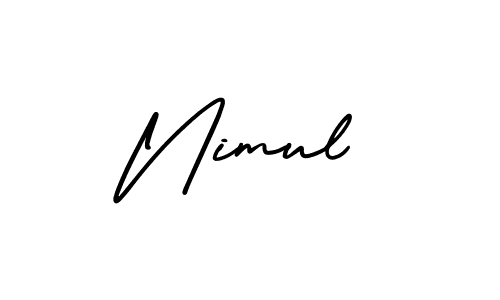 Also You can easily find your signature by using the search form. We will create Nimul name handwritten signature images for you free of cost using AmerikaSignatureDemo-Regular sign style. Nimul signature style 3 images and pictures png