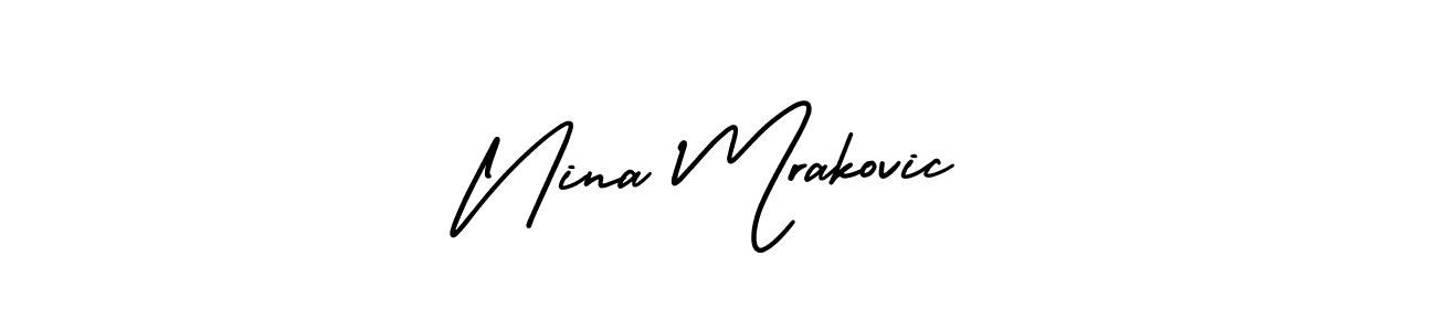 You can use this online signature creator to create a handwritten signature for the name Nina Mrakovic. This is the best online autograph maker. Nina Mrakovic signature style 3 images and pictures png