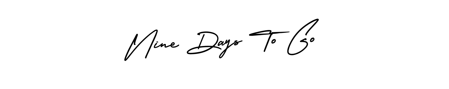 Design your own signature with our free online signature maker. With this signature software, you can create a handwritten (AmerikaSignatureDemo-Regular) signature for name Nine Days To Go. Nine Days To Go signature style 3 images and pictures png