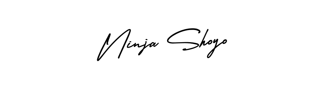 How to make Ninja Shoyo name signature. Use AmerikaSignatureDemo-Regular style for creating short signs online. This is the latest handwritten sign. Ninja Shoyo signature style 3 images and pictures png