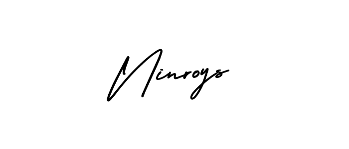 It looks lik you need a new signature style for name Ninroys. Design unique handwritten (AmerikaSignatureDemo-Regular) signature with our free signature maker in just a few clicks. Ninroys signature style 3 images and pictures png