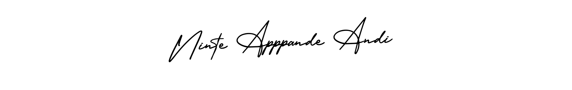 Make a beautiful signature design for name Ninte Apppande Andi. With this signature (AmerikaSignatureDemo-Regular) style, you can create a handwritten signature for free. Ninte Apppande Andi signature style 3 images and pictures png