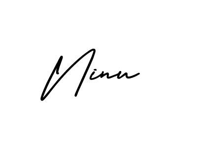 It looks lik you need a new signature style for name Ninu. Design unique handwritten (AmerikaSignatureDemo-Regular) signature with our free signature maker in just a few clicks. Ninu signature style 3 images and pictures png