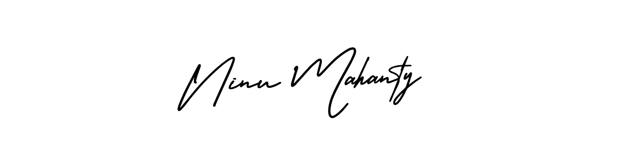 Design your own signature with our free online signature maker. With this signature software, you can create a handwritten (AmerikaSignatureDemo-Regular) signature for name Ninu Mahanty. Ninu Mahanty signature style 3 images and pictures png