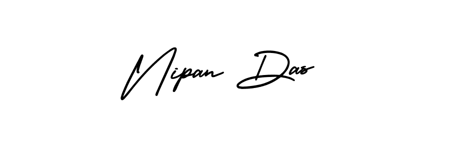 Create a beautiful signature design for name Nipan Das. With this signature (AmerikaSignatureDemo-Regular) fonts, you can make a handwritten signature for free. Nipan Das signature style 3 images and pictures png