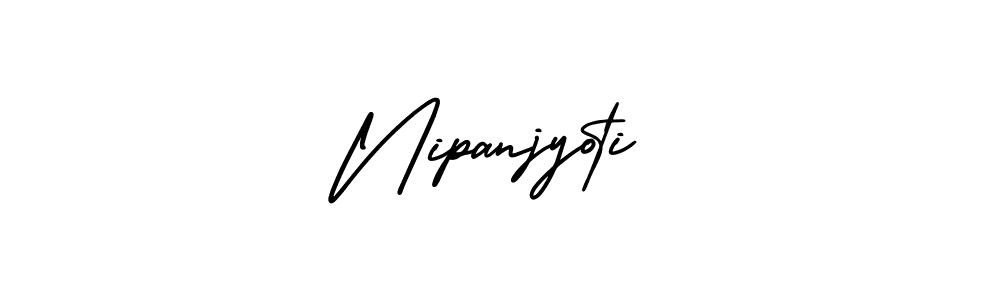 How to make Nipanjyoti signature? AmerikaSignatureDemo-Regular is a professional autograph style. Create handwritten signature for Nipanjyoti name. Nipanjyoti signature style 3 images and pictures png