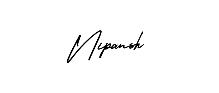 Create a beautiful signature design for name Nipansh. With this signature (AmerikaSignatureDemo-Regular) fonts, you can make a handwritten signature for free. Nipansh signature style 3 images and pictures png