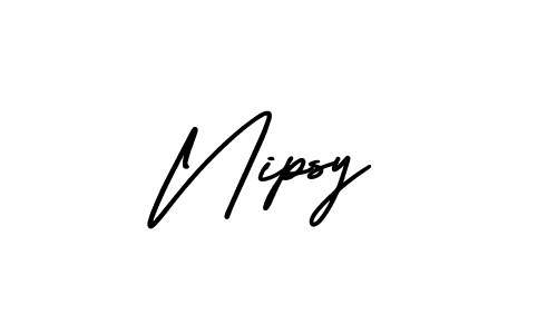 Design your own signature with our free online signature maker. With this signature software, you can create a handwritten (AmerikaSignatureDemo-Regular) signature for name Nipsy. Nipsy signature style 3 images and pictures png