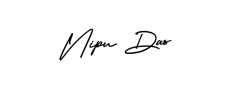 AmerikaSignatureDemo-Regular is a professional signature style that is perfect for those who want to add a touch of class to their signature. It is also a great choice for those who want to make their signature more unique. Get Nipu Das name to fancy signature for free. Nipu Das signature style 3 images and pictures png