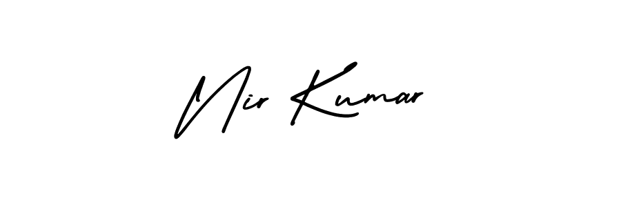 It looks lik you need a new signature style for name Nir Kumar. Design unique handwritten (AmerikaSignatureDemo-Regular) signature with our free signature maker in just a few clicks. Nir Kumar signature style 3 images and pictures png