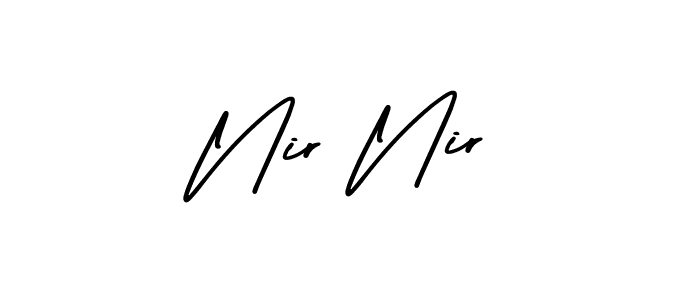 Make a beautiful signature design for name Nir Nir. With this signature (AmerikaSignatureDemo-Regular) style, you can create a handwritten signature for free. Nir Nir signature style 3 images and pictures png