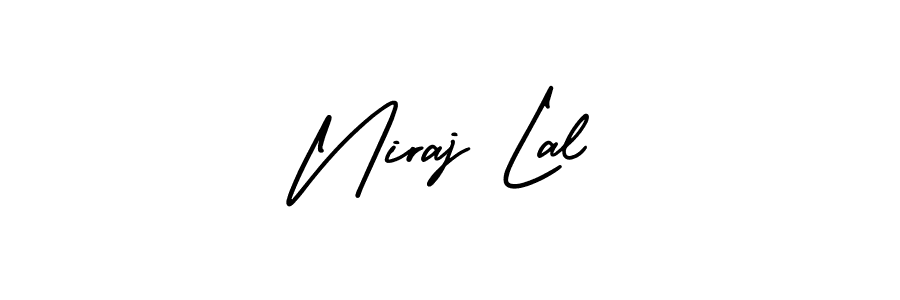 This is the best signature style for the Niraj Lal name. Also you like these signature font (AmerikaSignatureDemo-Regular). Mix name signature. Niraj Lal signature style 3 images and pictures png