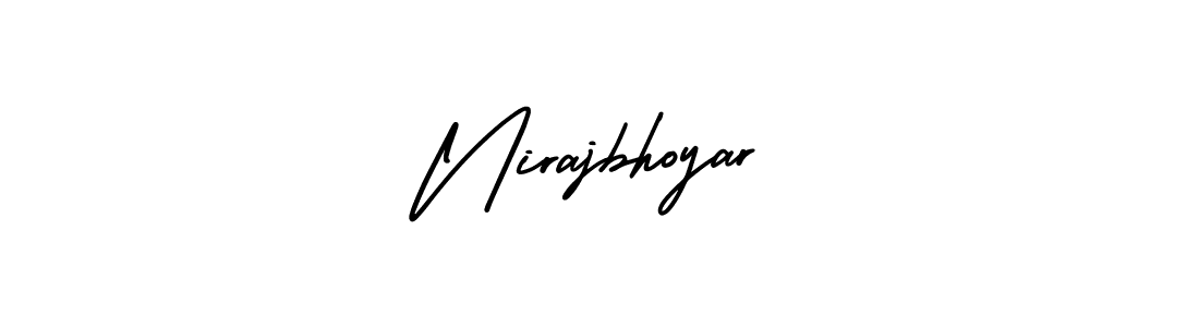 Similarly AmerikaSignatureDemo-Regular is the best handwritten signature design. Signature creator online .You can use it as an online autograph creator for name Nirajbhoyar. Nirajbhoyar signature style 3 images and pictures png