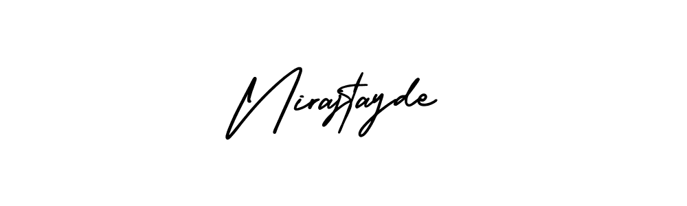 How to make Nirajtayde signature? AmerikaSignatureDemo-Regular is a professional autograph style. Create handwritten signature for Nirajtayde name. Nirajtayde signature style 3 images and pictures png