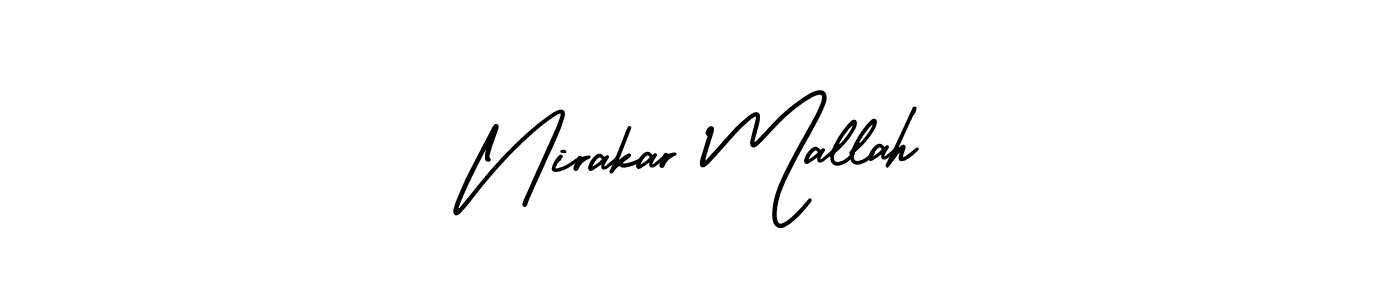 Use a signature maker to create a handwritten signature online. With this signature software, you can design (AmerikaSignatureDemo-Regular) your own signature for name Nirakar Mallah. Nirakar Mallah signature style 3 images and pictures png