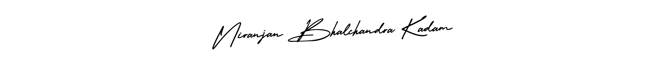 How to make Niranjan Bhalchandra Kadam name signature. Use AmerikaSignatureDemo-Regular style for creating short signs online. This is the latest handwritten sign. Niranjan Bhalchandra Kadam signature style 3 images and pictures png