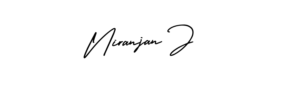 AmerikaSignatureDemo-Regular is a professional signature style that is perfect for those who want to add a touch of class to their signature. It is also a great choice for those who want to make their signature more unique. Get Niranjan J name to fancy signature for free. Niranjan J signature style 3 images and pictures png