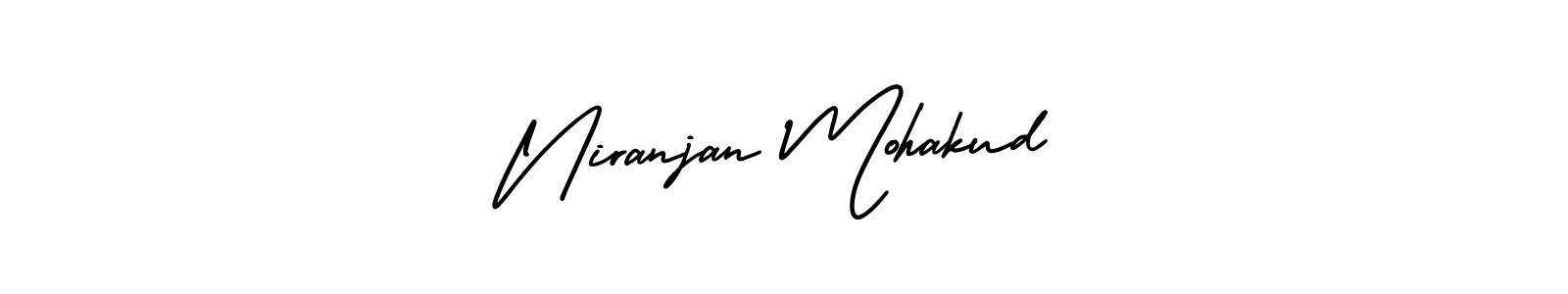 Niranjan Mohakud stylish signature style. Best Handwritten Sign (AmerikaSignatureDemo-Regular) for my name. Handwritten Signature Collection Ideas for my name Niranjan Mohakud. Niranjan Mohakud signature style 3 images and pictures png