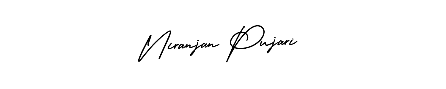 if you are searching for the best signature style for your name Niranjan Pujari. so please give up your signature search. here we have designed multiple signature styles  using AmerikaSignatureDemo-Regular. Niranjan Pujari signature style 3 images and pictures png