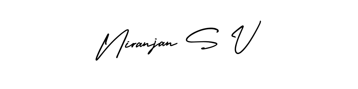 Check out images of Autograph of Niranjan S V name. Actor Niranjan S V Signature Style. AmerikaSignatureDemo-Regular is a professional sign style online. Niranjan S V signature style 3 images and pictures png